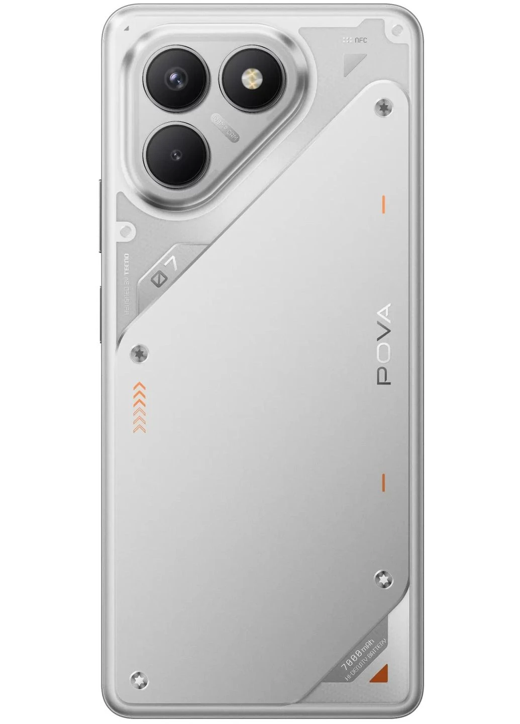 смартфон pova 7 neo (lj6) 6.78" 8/256гб, 2sim, 7000ма • год, magic silver Tecno (371767678)
