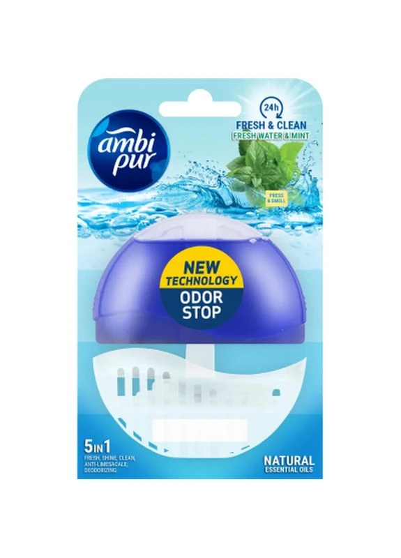 Туалетний блок Fresh Water & Mint 55 мл (8435495816355) Ambi Pur (398797481)