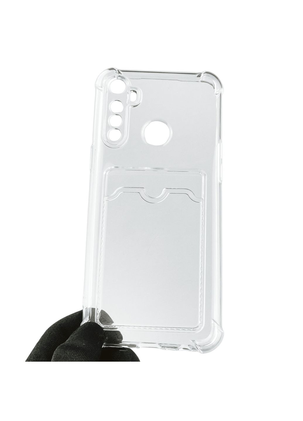 Чохол для 6i з бронь кутами з кишенею для візиток карток k-pop на реалмі 6i прозорий Realme (366235837)