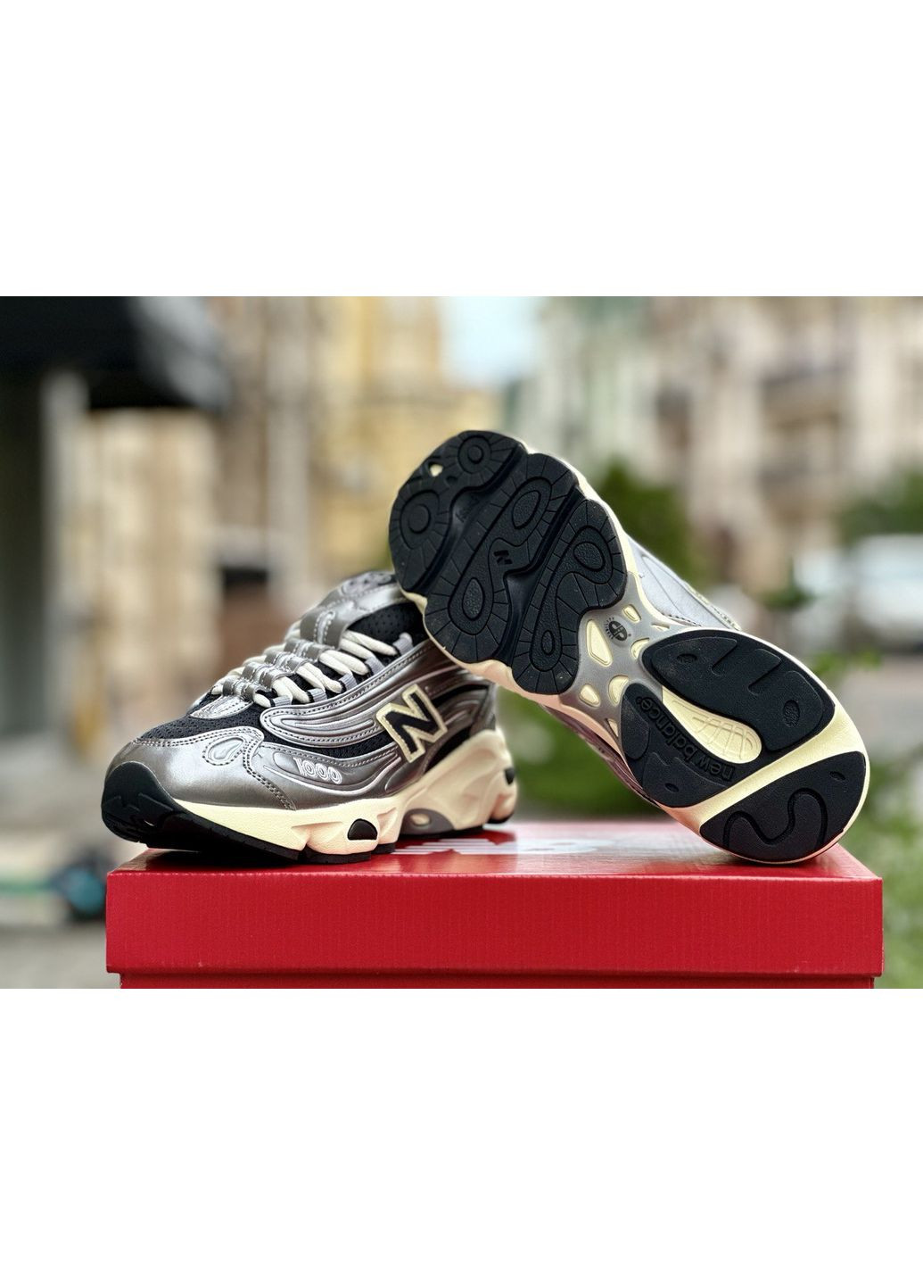 КРОССОВКИ ЖЕНСКИЕ NEW BALANCE 1000 SILVER METALLIC НЬЮ БЕЛАНС 1000 No Brand комбинированные демисезоны (367175786)