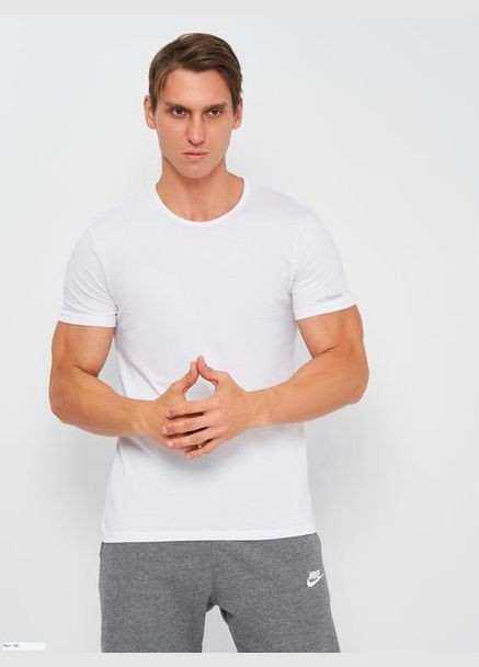 Біла футболка t-shirt mezza manica girocollo білий Kappa