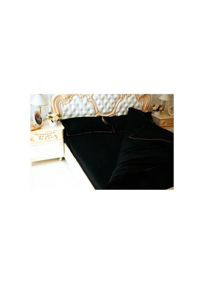 Постельное белье Сатин Premium Corner Black Pearl 143х210 (2200001484306) Mirson (280433428)