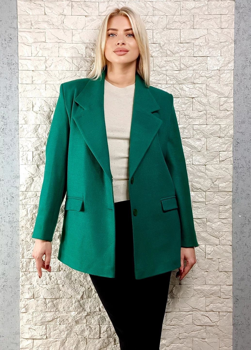 Зелене демісезонне Пальто Hot Fashion