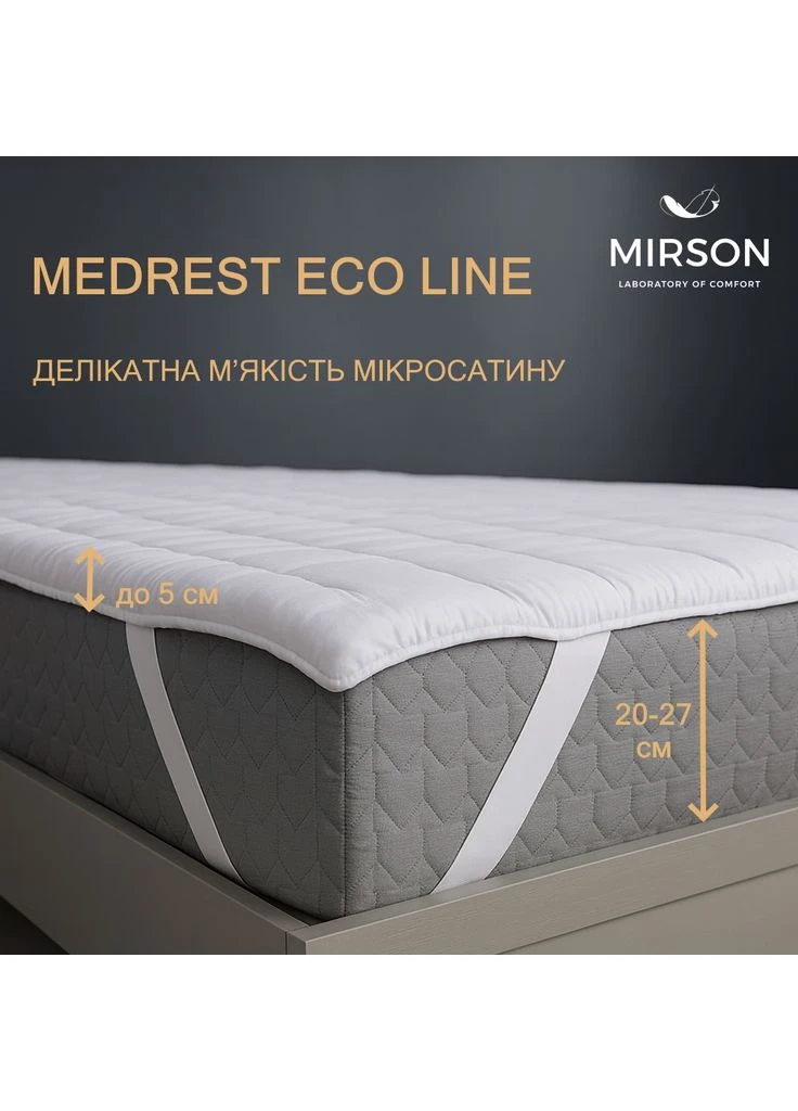 Наматрасник-топпер №2000 MedRest Eco Line 60*120 Mirson (397367978)