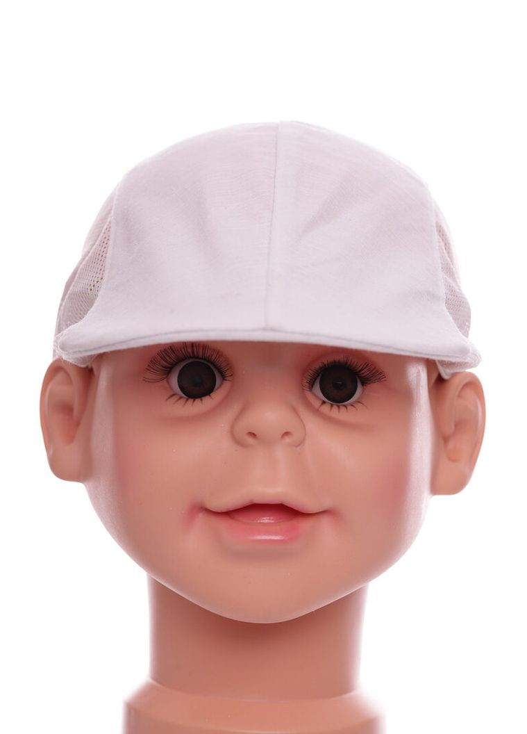 Кепка с сеточкой для мальчика белая хлопчатобумажная Murat Baby 12м+ (50404) BABYKROHA (323469293)