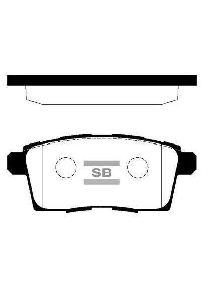 Колодки гальмівні дискові ЗАДН MAZDA CX-7 (ER) 2.2 2006.06-2014.12 HQ SP1604 HI-Q (362607170)