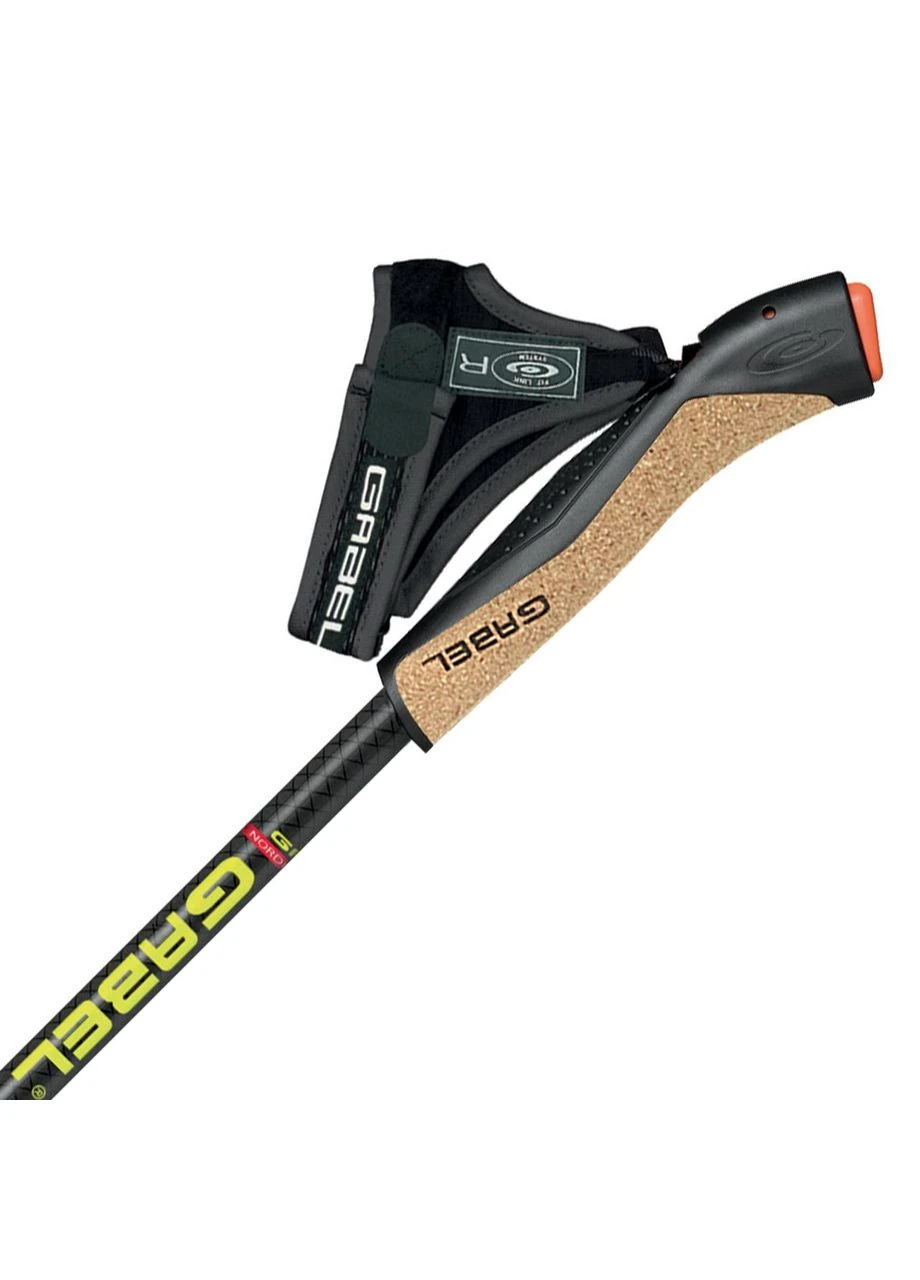 Палки для скандинавской ходьбы FX-75 Snake Carbon 135 Dual Spike (7008351011350) Gabel (394055305)