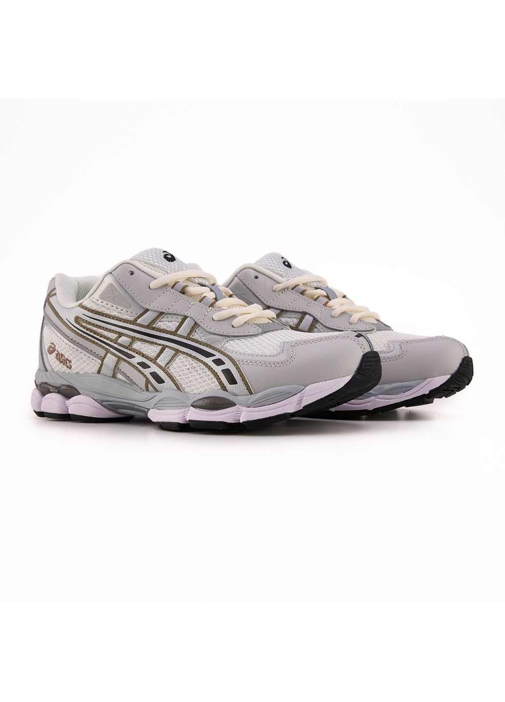 Комбіновані Осінні кросівки чоловічі asics gel-nyc 2055 cream pure silver асікс гель нюк 2025 No Brand