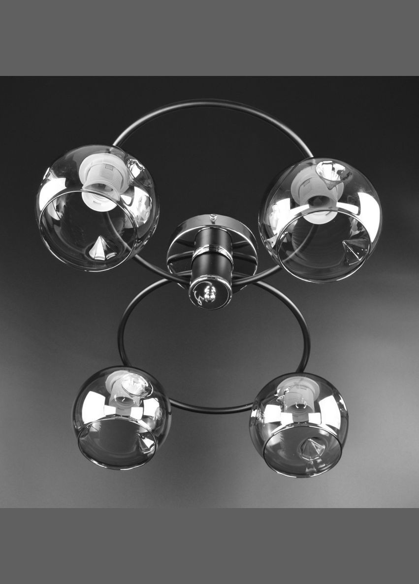 Люстра потолочная на 4 лампочки 26182 Черный 20х36х47 см. Sunnysky (364500482)