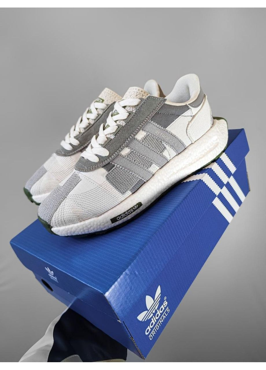 КРОССОВКИ ЖЕНСКИЕ ADIDAS RETROPY E5 WHITE V2 АДИДАС РЕТРОПИ Е5 No Brand белые демисезоны (369393139)