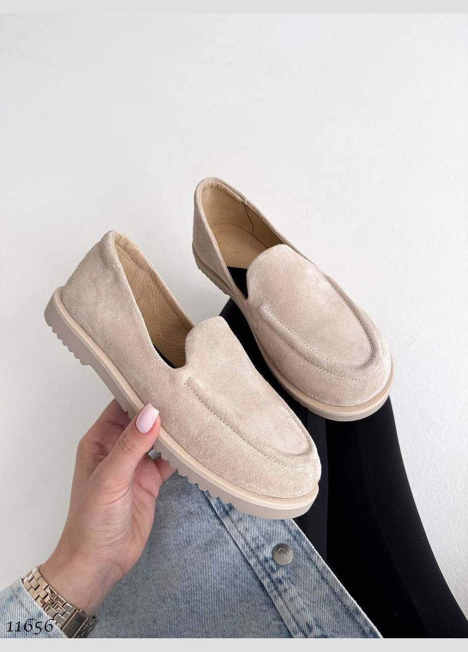 Женские лоферы | бежевые (330128560)