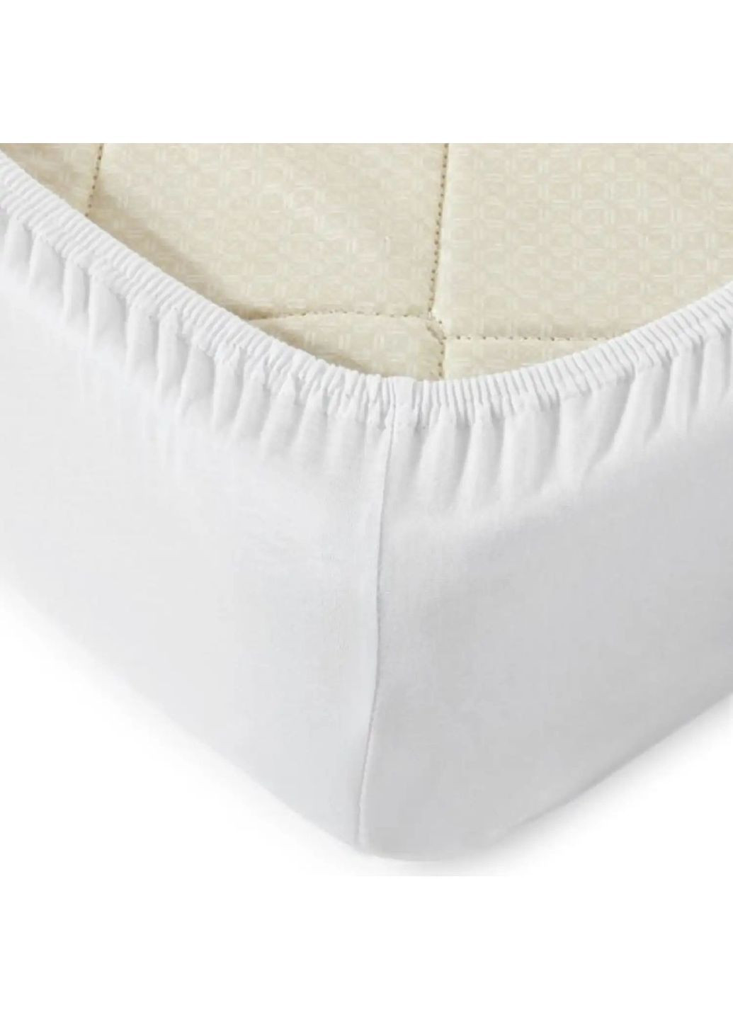 Простынь-чехол водонепроницаемая махровая Бамбук 180*200*30 см гипоаллергенная Белый (15240180200) ТЕП (362537576)