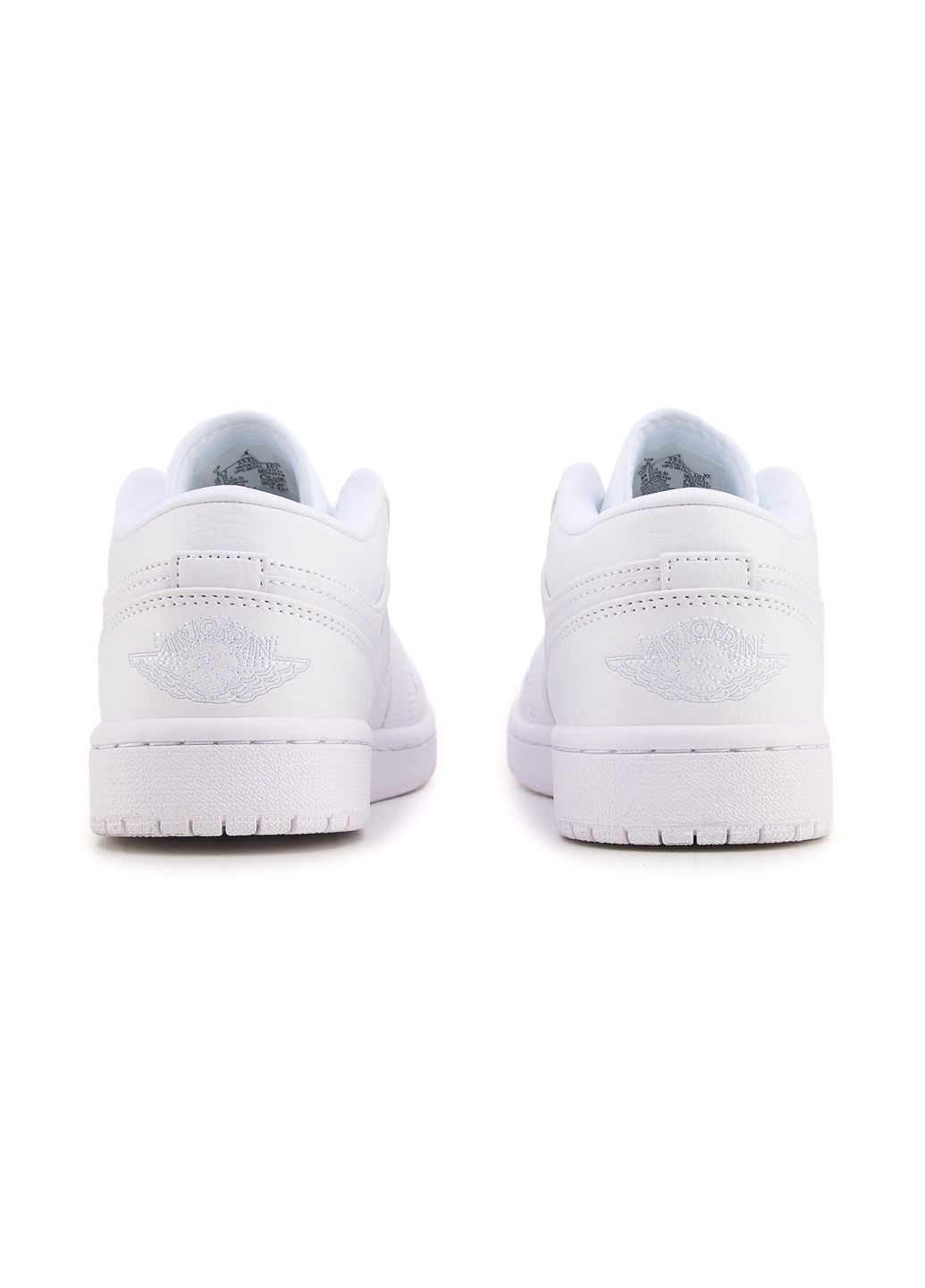 Білі Осінні кросівки чоловічі nike air jordan retro 1 low full white найк аір джордан No Brand