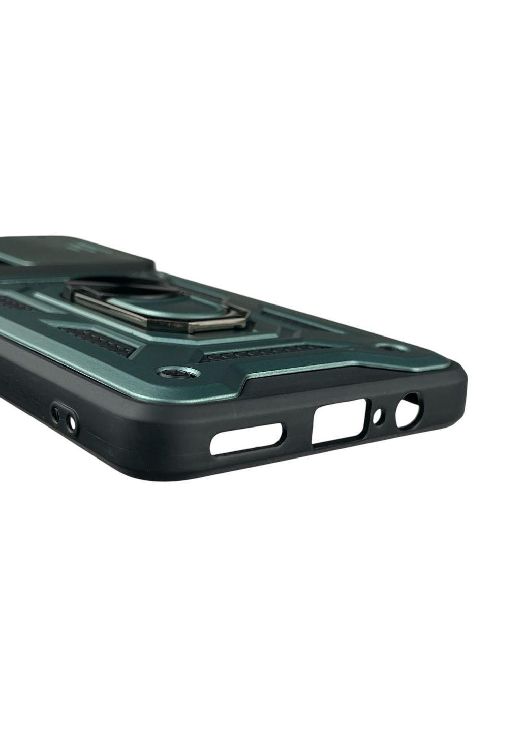 Чохол для G72 броньований з кільцем-тримачем підставкою зі шторкою на моторола г72 зелений rg1 Motorola (366389545)