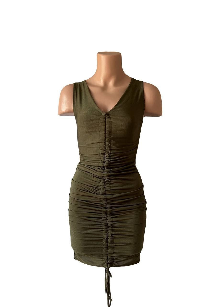 Оливкова (хакі) повсякденний сукня хакі Missguided однотонна