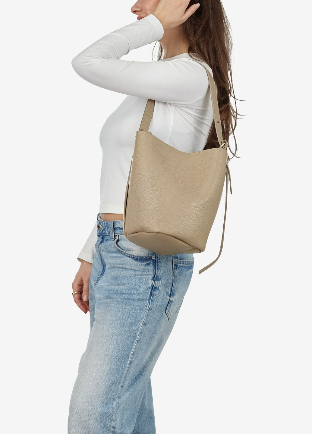 Сумка-відро жіноча шкіряна середня Сrossbody Regina Notte (322016866)