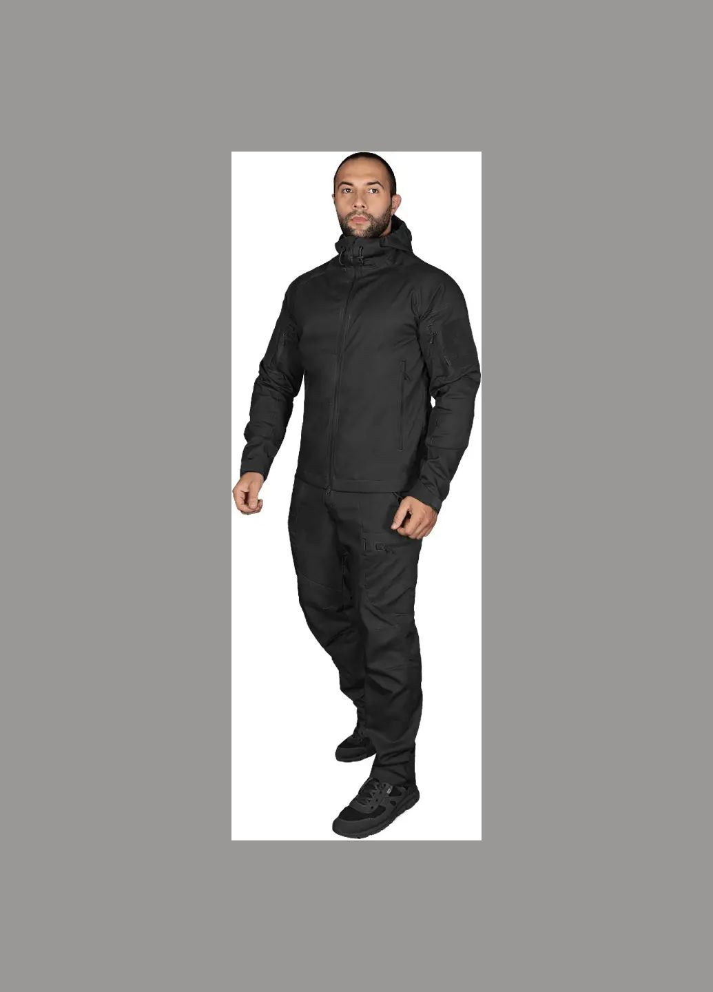Чорний демісезонний костюм talker 3.0 twill black Camotec