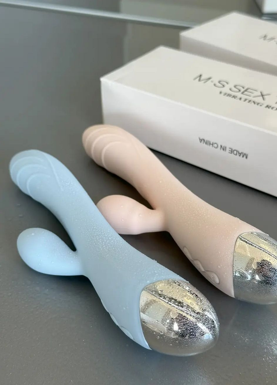 Вібратор-кролик для подвійної стимуляції, жіночий кліторально-вагінальний стимулятор. Рожевий No Brand (316553379)