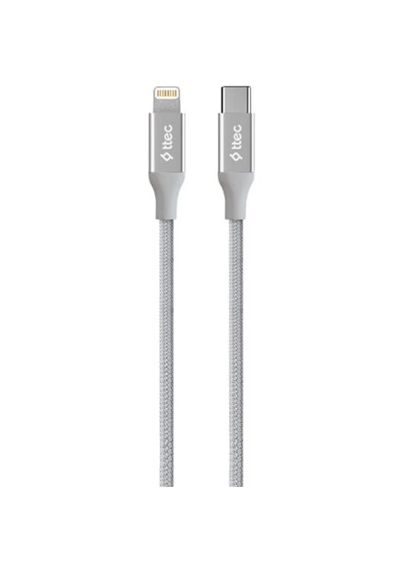Кабель USB Type-C AlumiCable Lightning (M/M), 1.5 м, Silver (2DK41G) TTEC (341489053)