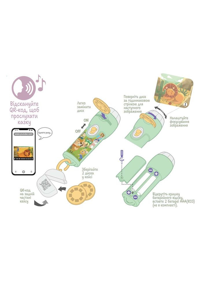 Аудиосказка с проектором Лев и мышонок () Ambo Funtamin AF6339LM (346392612)