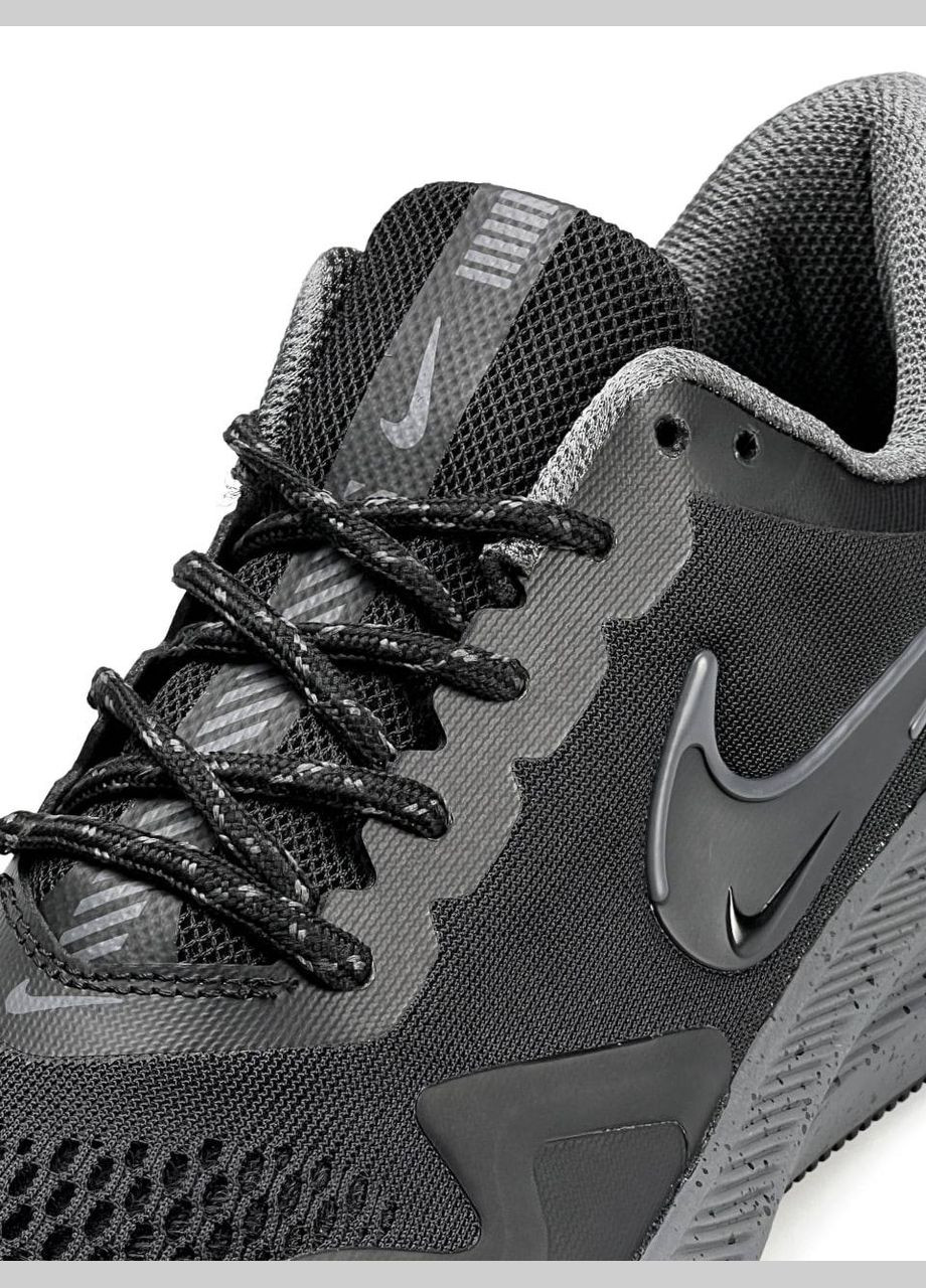 Чорні Осінні кросівки чоловічі nike No Brand Air Zoom Winflo 8 Shield Black Dark Grey Space