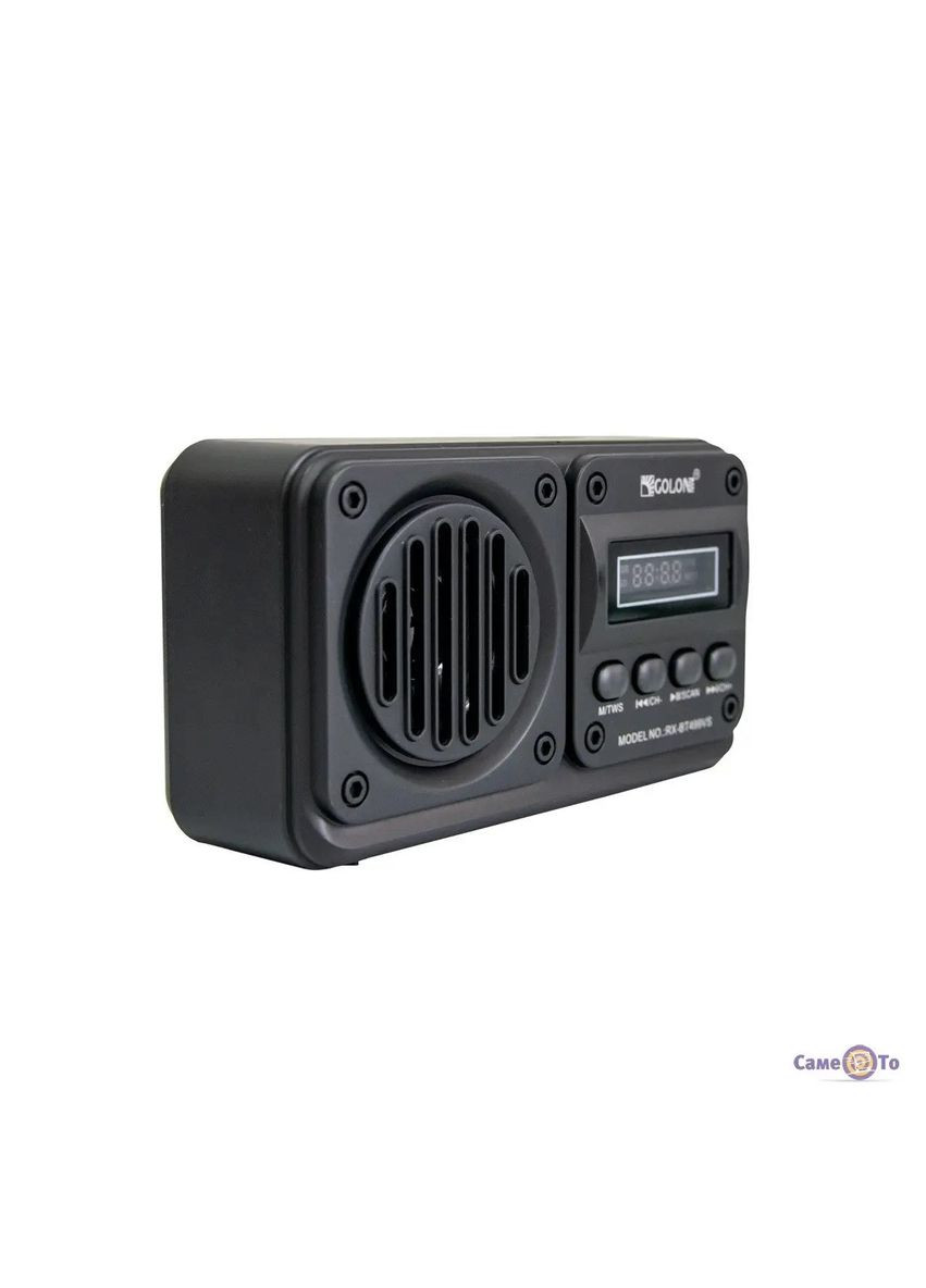 Ретро радіоприймач з ліхтарем RX-BT499VS акумуляторне радіо з антеною сонячна батарея Чорний Golon (322817230)