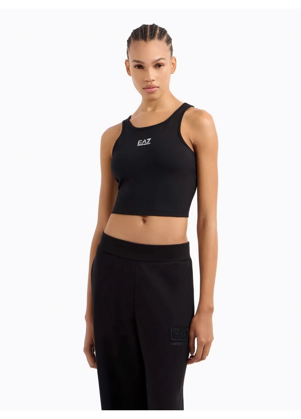 Спортивный топ 9862383 Чёрный 7P979 Emporio Armani EA7 - (386776459)