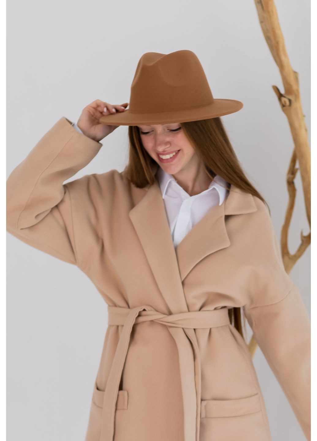 Шляпа Федора унисекс с регулировкой размера (поля 7 см) демисезон No Brand (362346126)