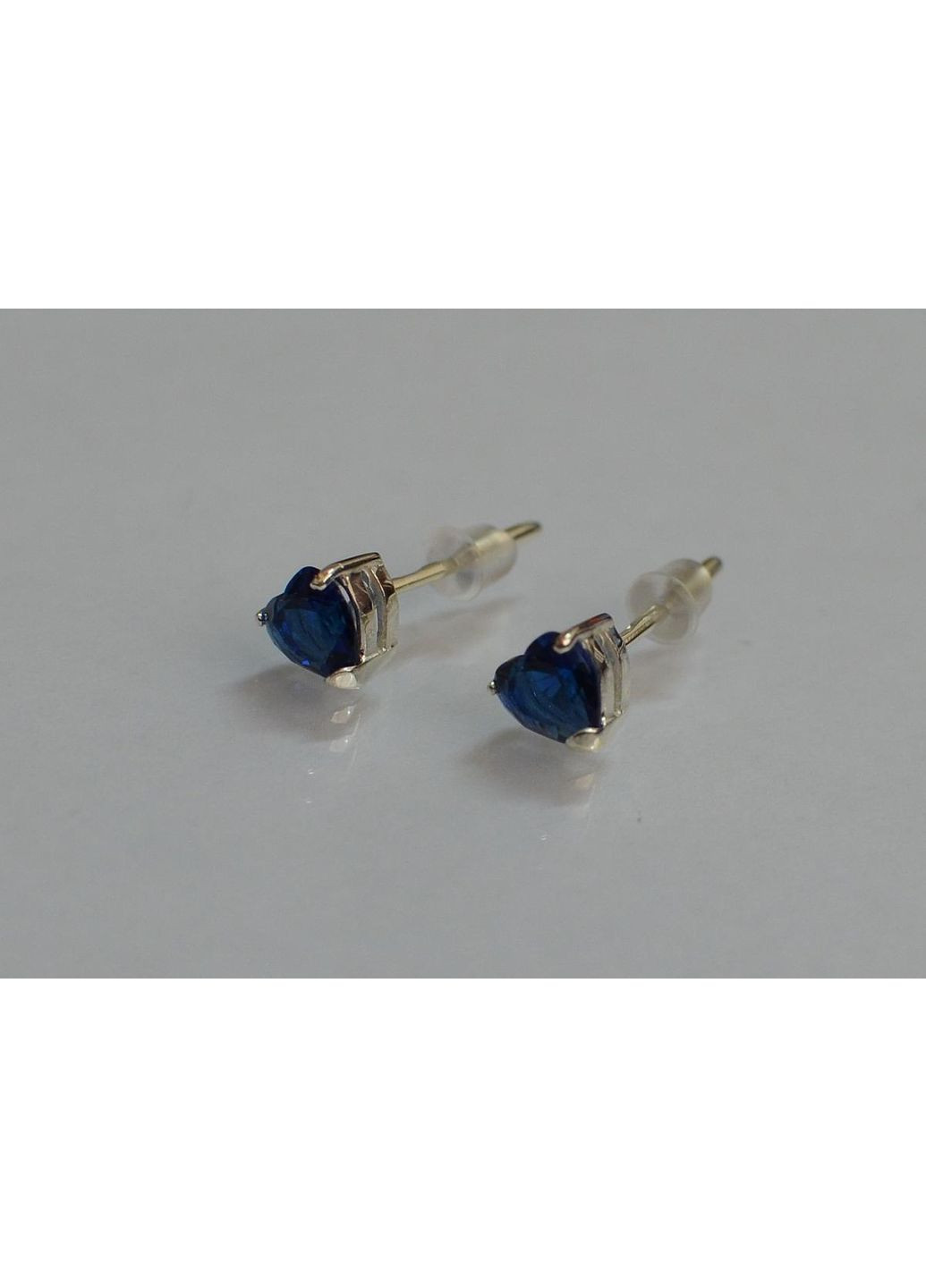 Срібні гвоздики з силіконовою застібкою Silver Style (367112271)