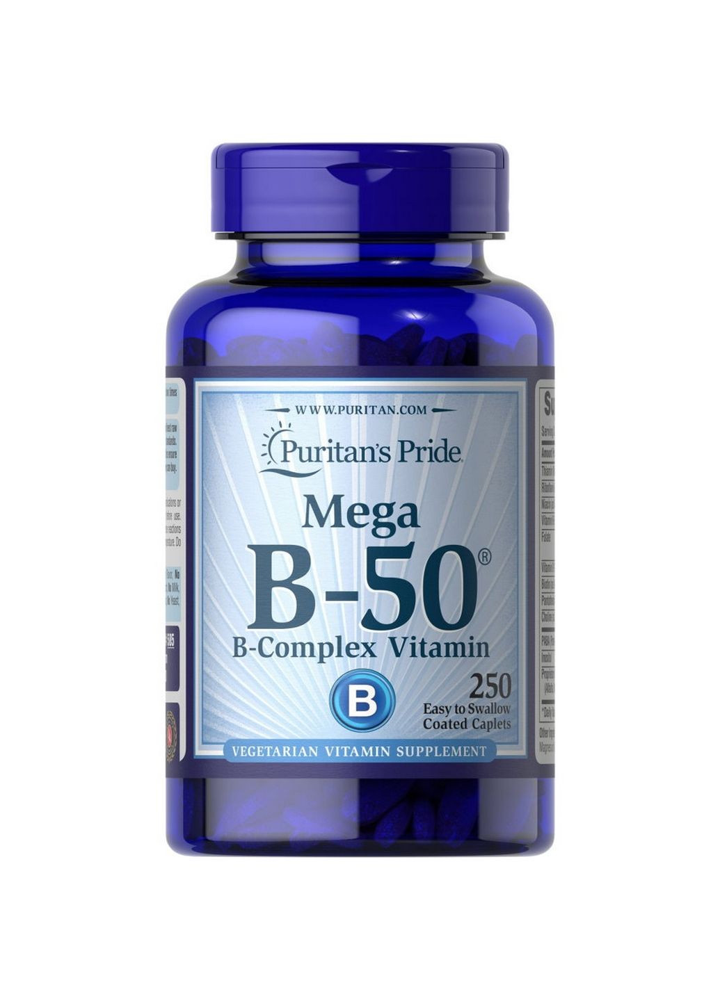 Витамины и минералы Vitamin B-50 Complex, 250 каплет Puritans Pride (293478824)