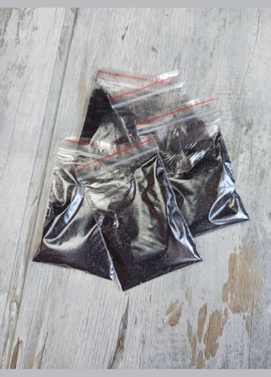 Глиттер для эпоксидной смолы Блёстки 0.02 мм Чёрно-перламутровый блеск Упаковка 10 грамм Finding (329892574)