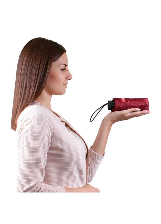 Парасолька складана de sse 5302 механічна Червона De Esse (362176840)