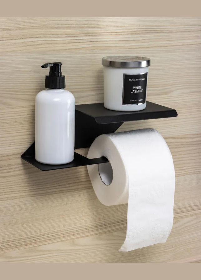 Підставка тримач для туалетного паперу NC Home Cascade чорний Nice & Cozy holder for paper (294754081)