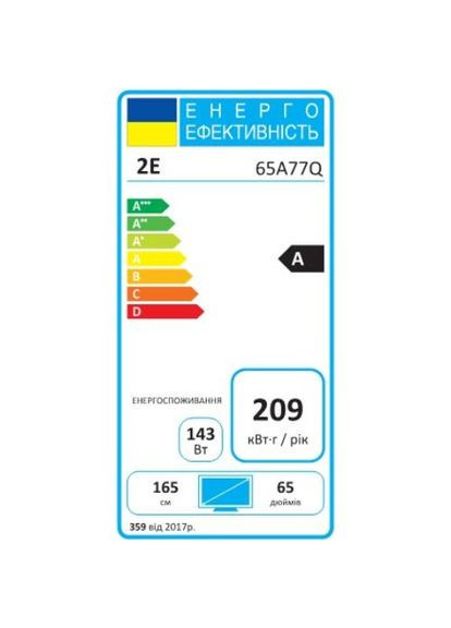 Телевізор -65A77Q Google TV 2E (324212614)