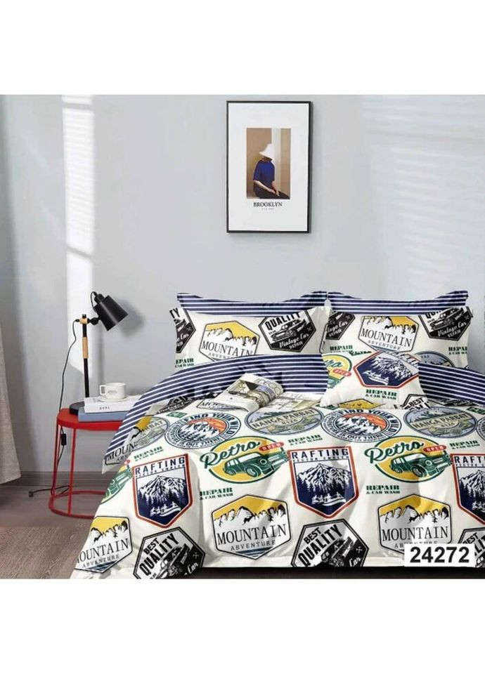 Постільна білизна підліткова Ранфорс 3 24272-P 210х143 см Viluta (336327780)