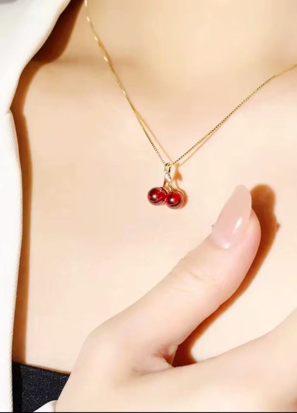 Жіночий ланцюжок з кулоном вишеньки Fashion Jewelry (333035662)