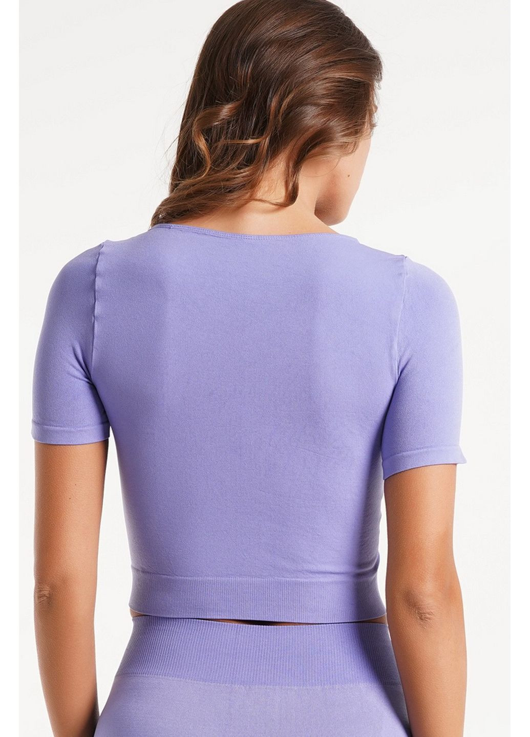 Топ бесшовный с короткими рукавами Crop T-Shirt Giulia — 356567046