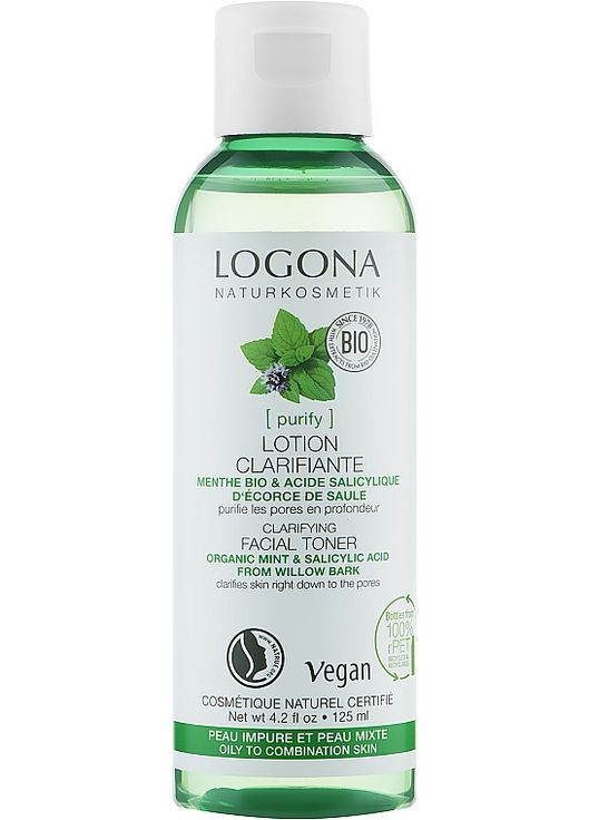Тонік очищувальний для шкіри обличчя Bio Facial Toner 125ml (897316-25120) Logona (368632786)