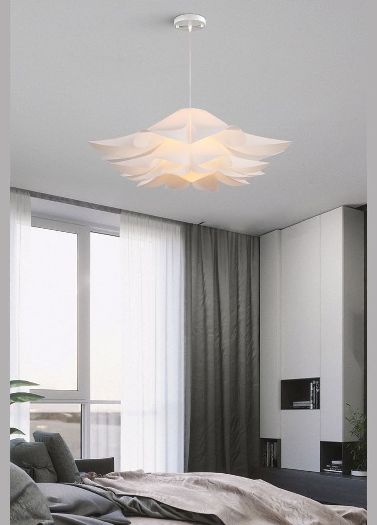 Люстра подвесная на 1 лампочку 26779 Белый 35-155х60х60 см. Sunnysky (364490783)