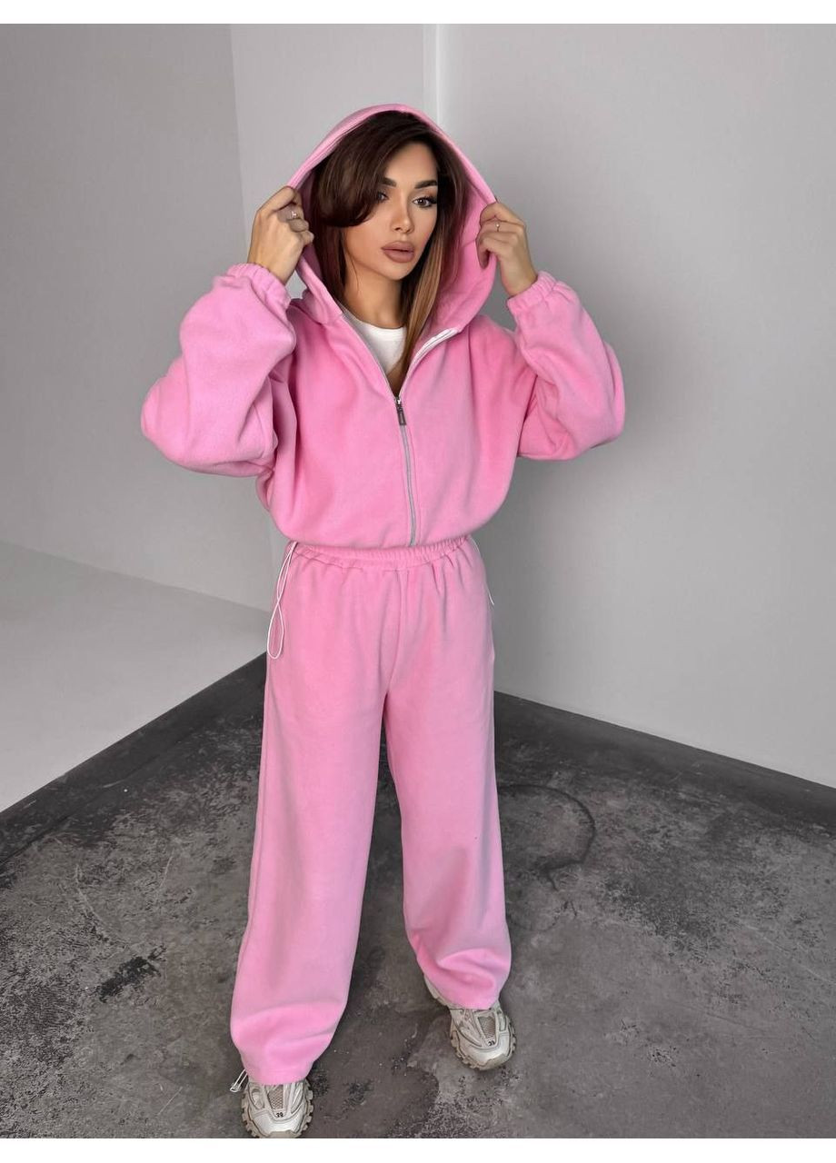 Спортивный флисовый костюм оверсайз popluzhnaya (370604180)