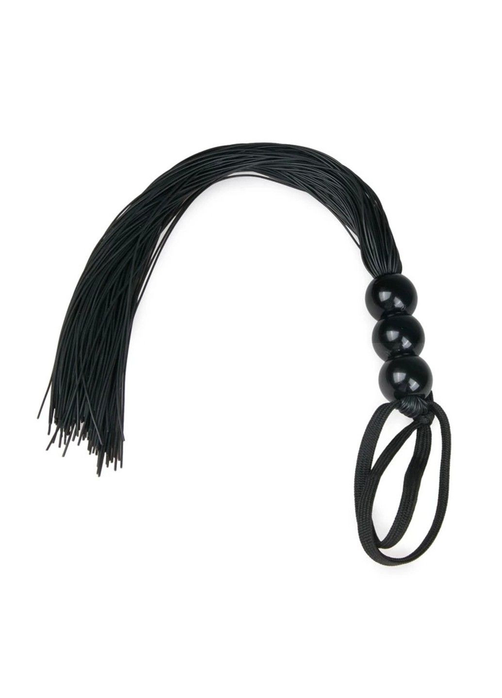 Плетка силиконовая Black Silicone Whip, 32 см EasyToys (290850975)