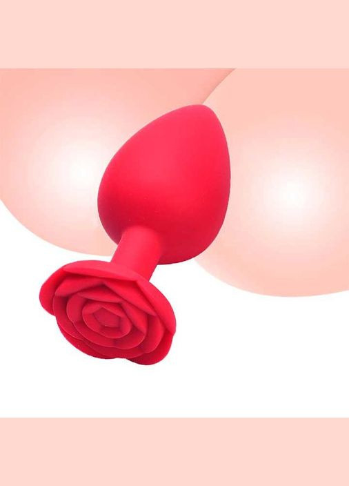 Набір силіконових анальних корків "Троянда" - 3 шт. (S/M/L) Анальні іграшки No Brand (370611866)