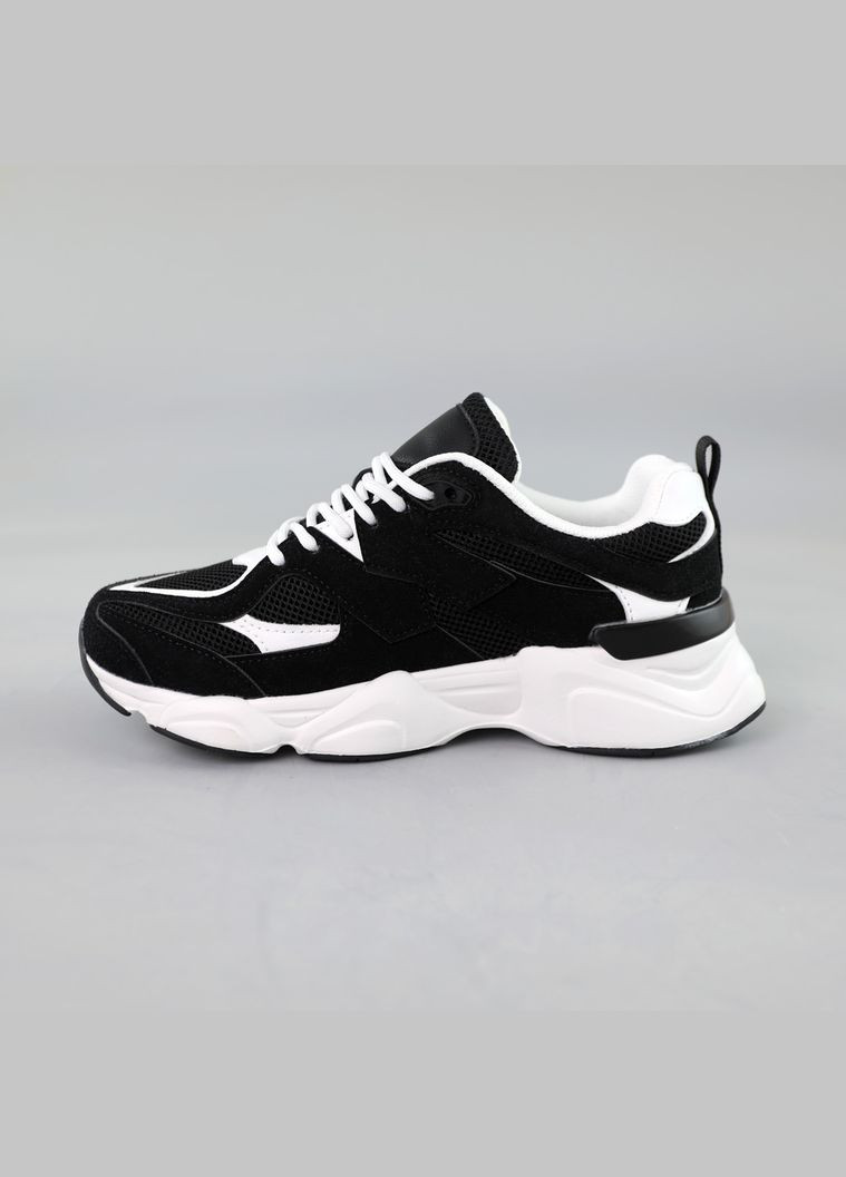 Кроссовки женские замша сетка Stilli чёрные (329787071)