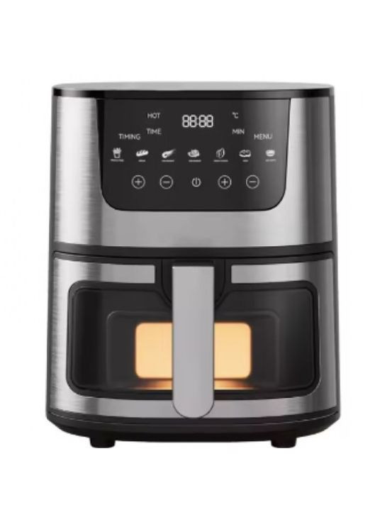 Аэрофритюрница сенсорная 4200Вт с регулировкой температуры без масла 8л черный (2104618535) Rainberg RB-2268 (331012966)