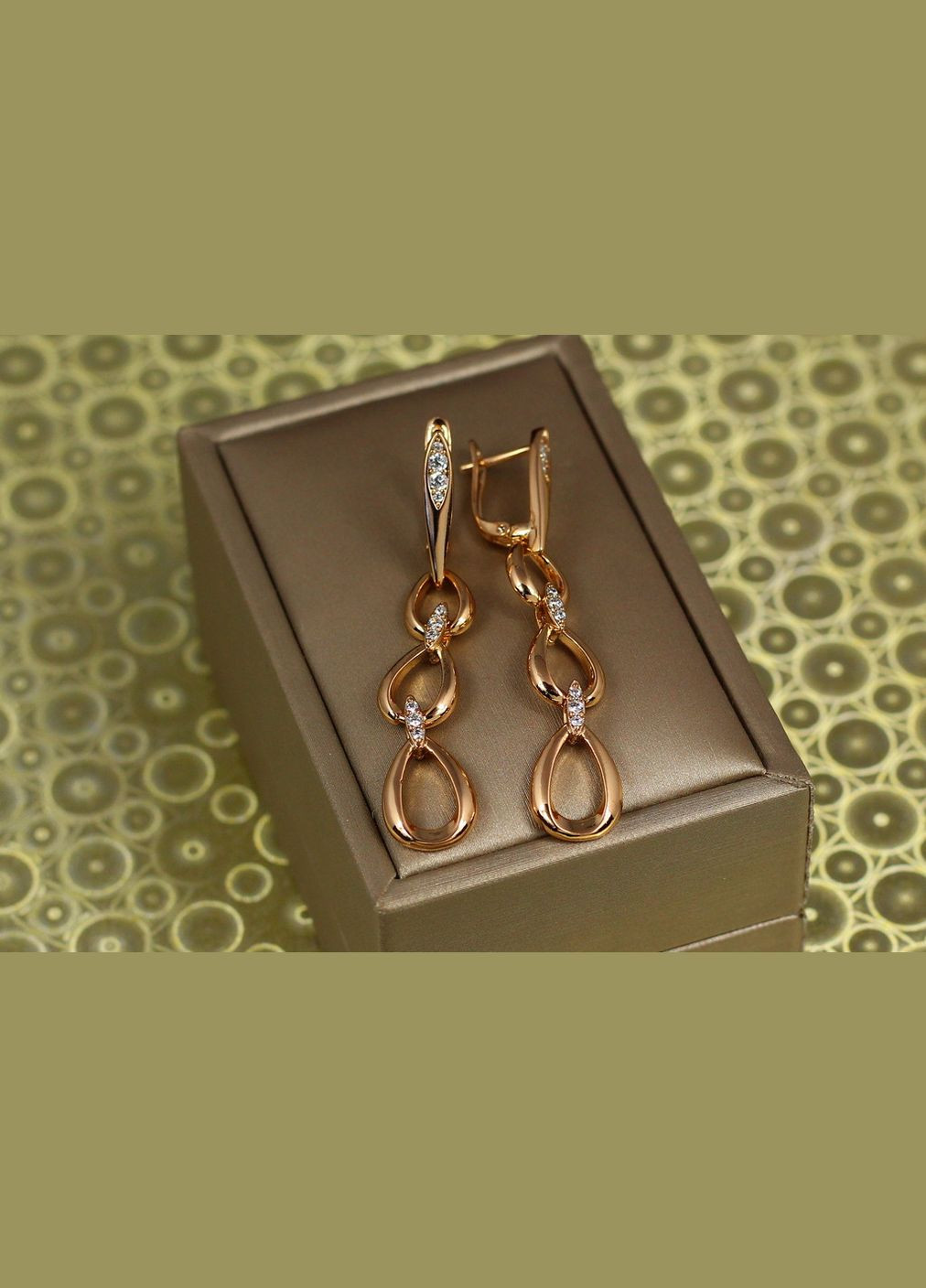 Сережки підвіски Аркадія 5,5 см золотисті Xuping Jewelry (316434218)