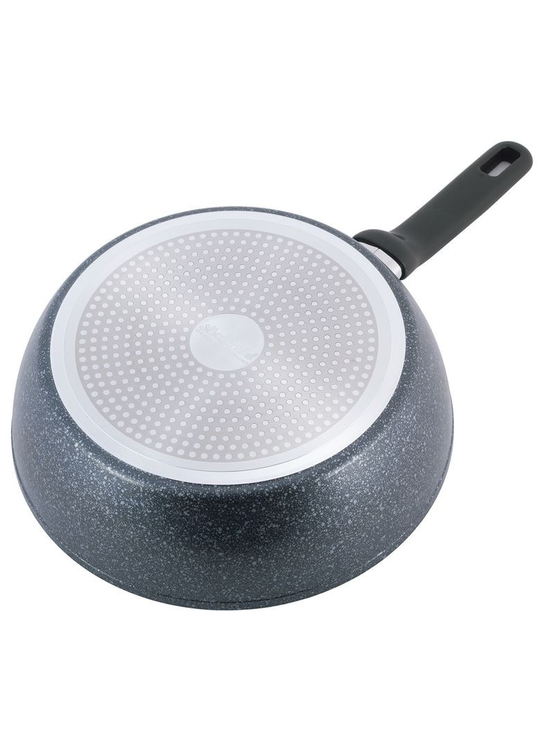 Сотейник 28*8,5 см з антипригарним покриттям мармур з алюмінію для індукції і газу KM-5395MR Kamille (371898399)