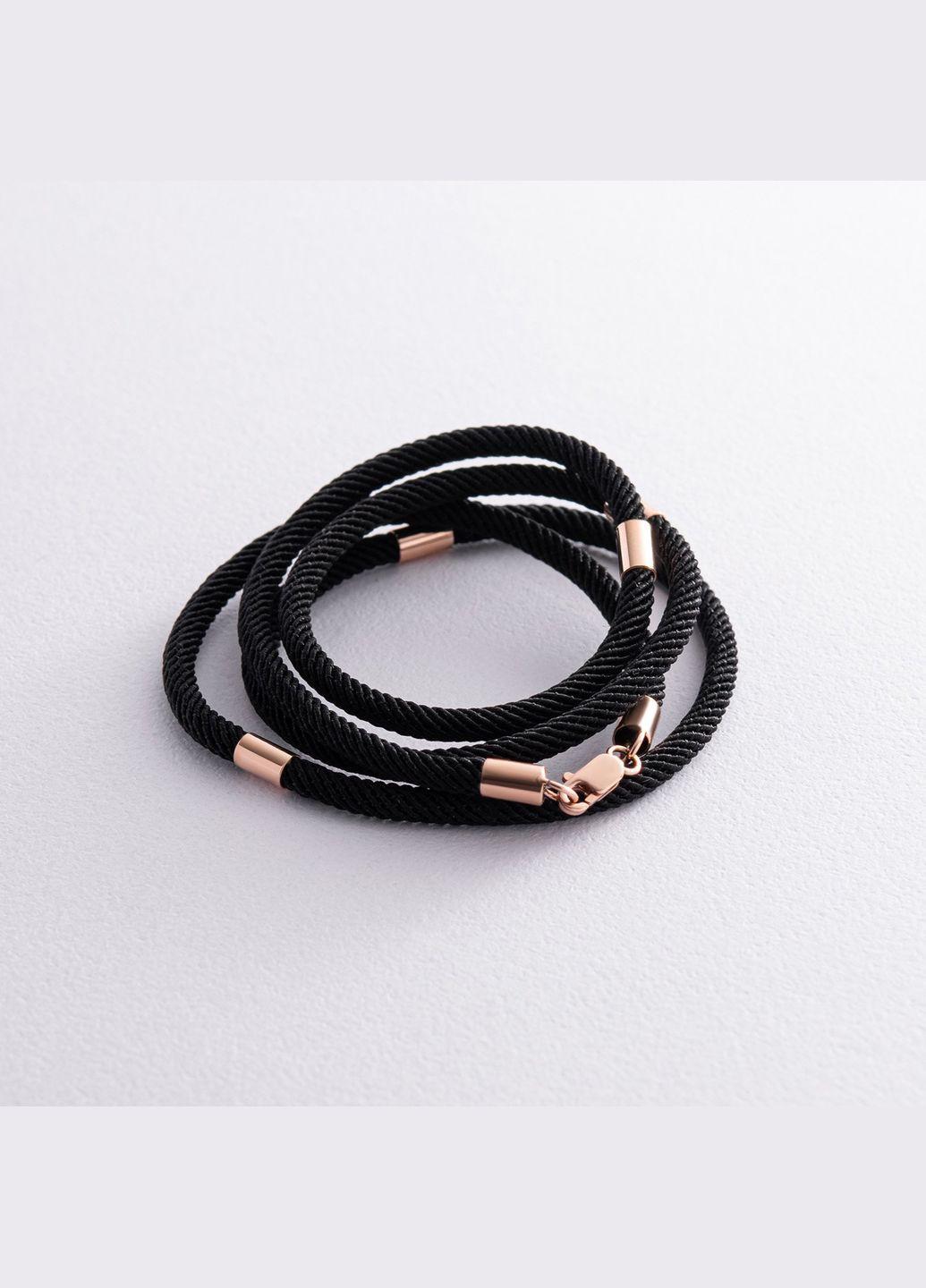 Шелковый шнурок с золотой застежкой 661к 45 Oniks (323209007)