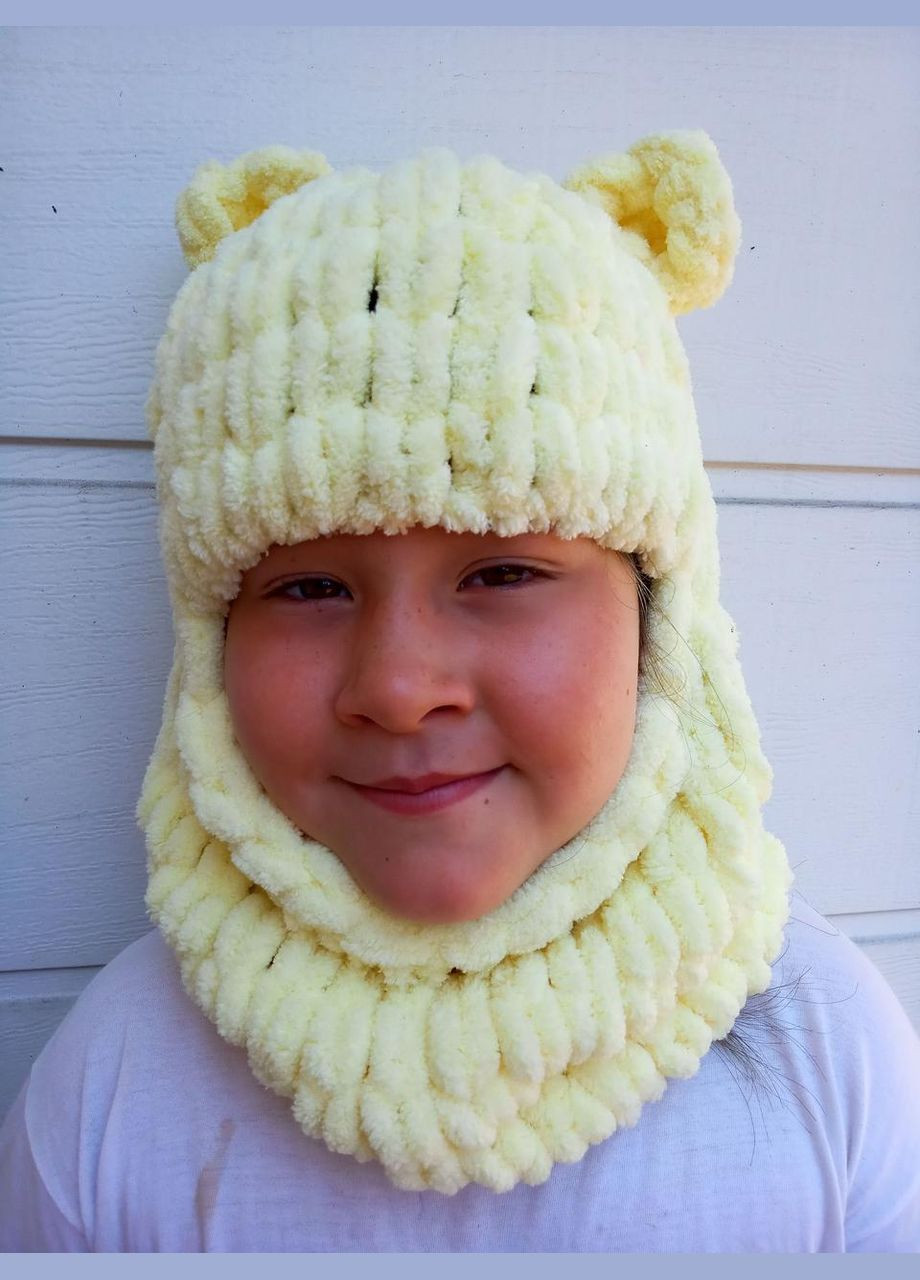 Жовта шапка-балава з вушками 2 Льва (358068521)