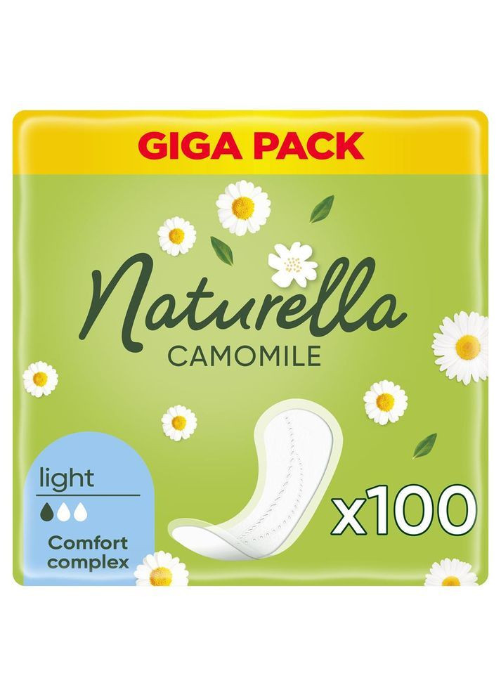 Щоденні гігієнічні прокладки Camomile Light Quatro 100 шт Naturella (366079718)