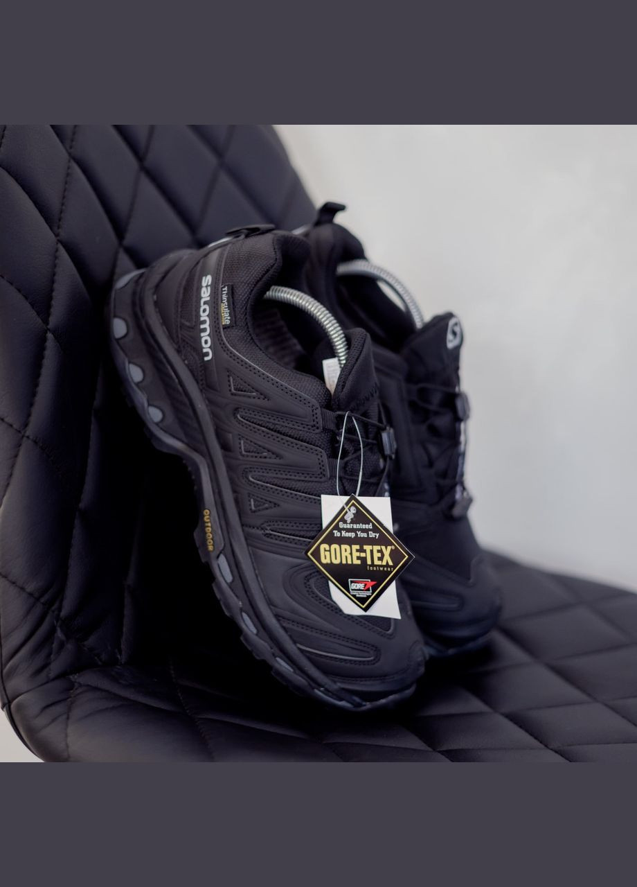 Чорні Зимовий кросівки зимові чоловічі salomon xa forces winter gore-tex black termo | саломон ха форсес чорні термо No Brand